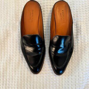 Black Everlane Loafer Slip On Mule - Sz 9